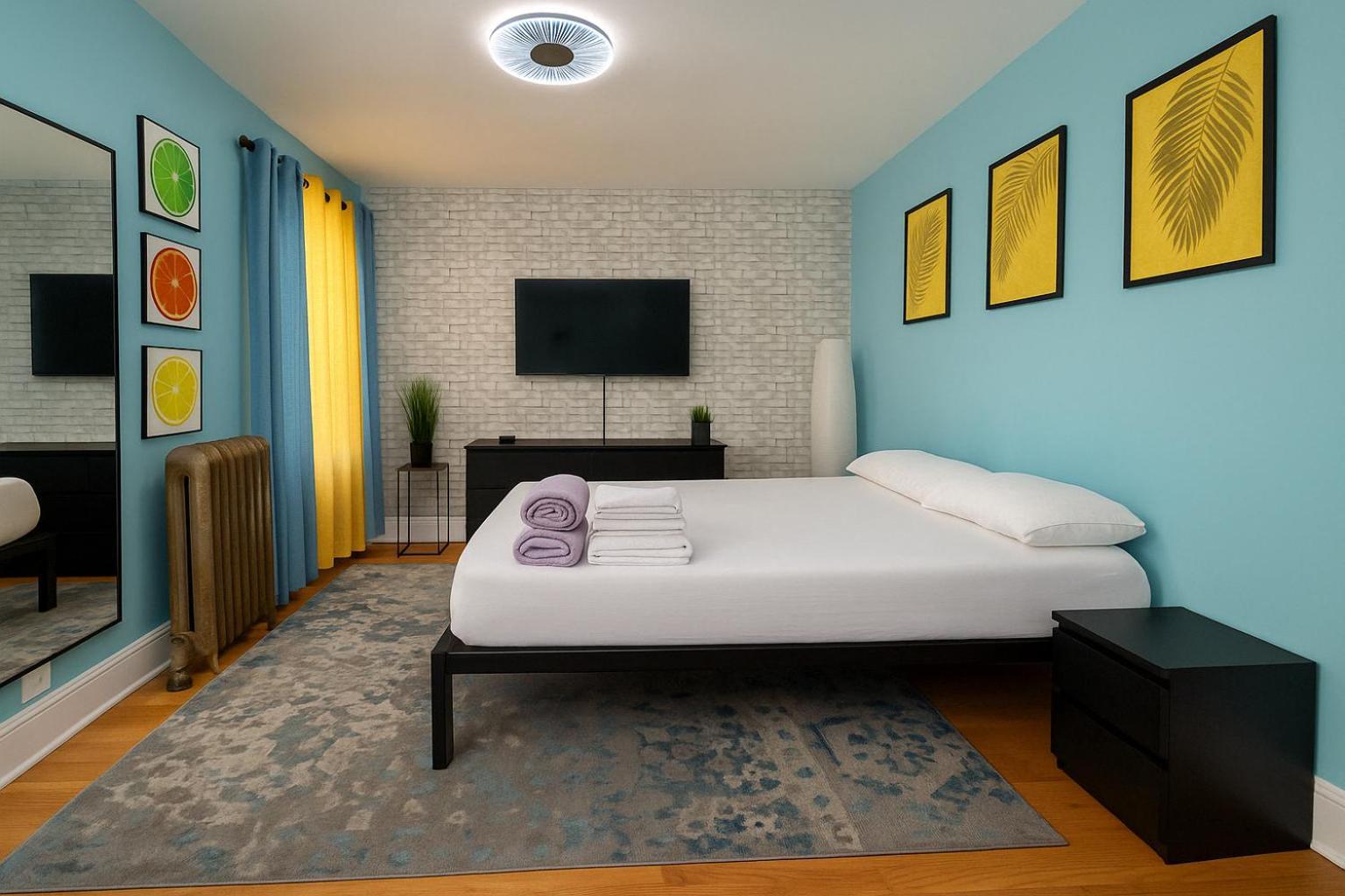 Modern Xl Queen Room Comfort & Character In Harlem Nowy Jork Zewnętrze zdjęcie